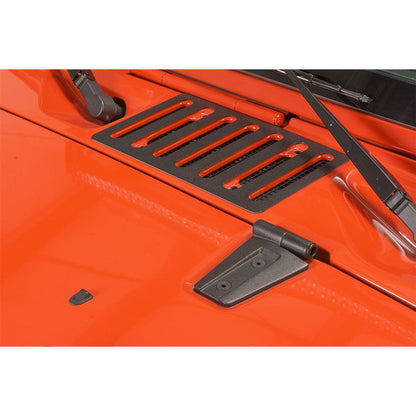 Kentrol Hood Hinges (Black Textured Stainless) for 2007-2018 JK 80572