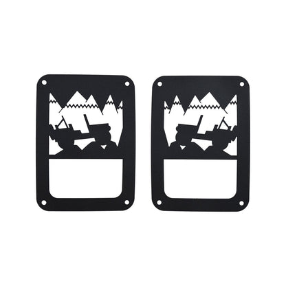 Kentrol Heritage Tail Light Cover for 07-18 Jeep Wrangler JK 80702