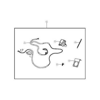 Mopar  Trailer Tow Wiring Harness - 7 Way  for 2007-2018 JK 82210214AC