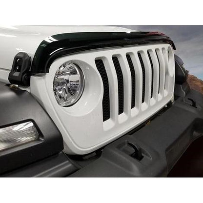 Mopar Front Air Deflector (Smoked)  for 2018-C Jeep Wrangler JL and Gladiator JT 82215367AB