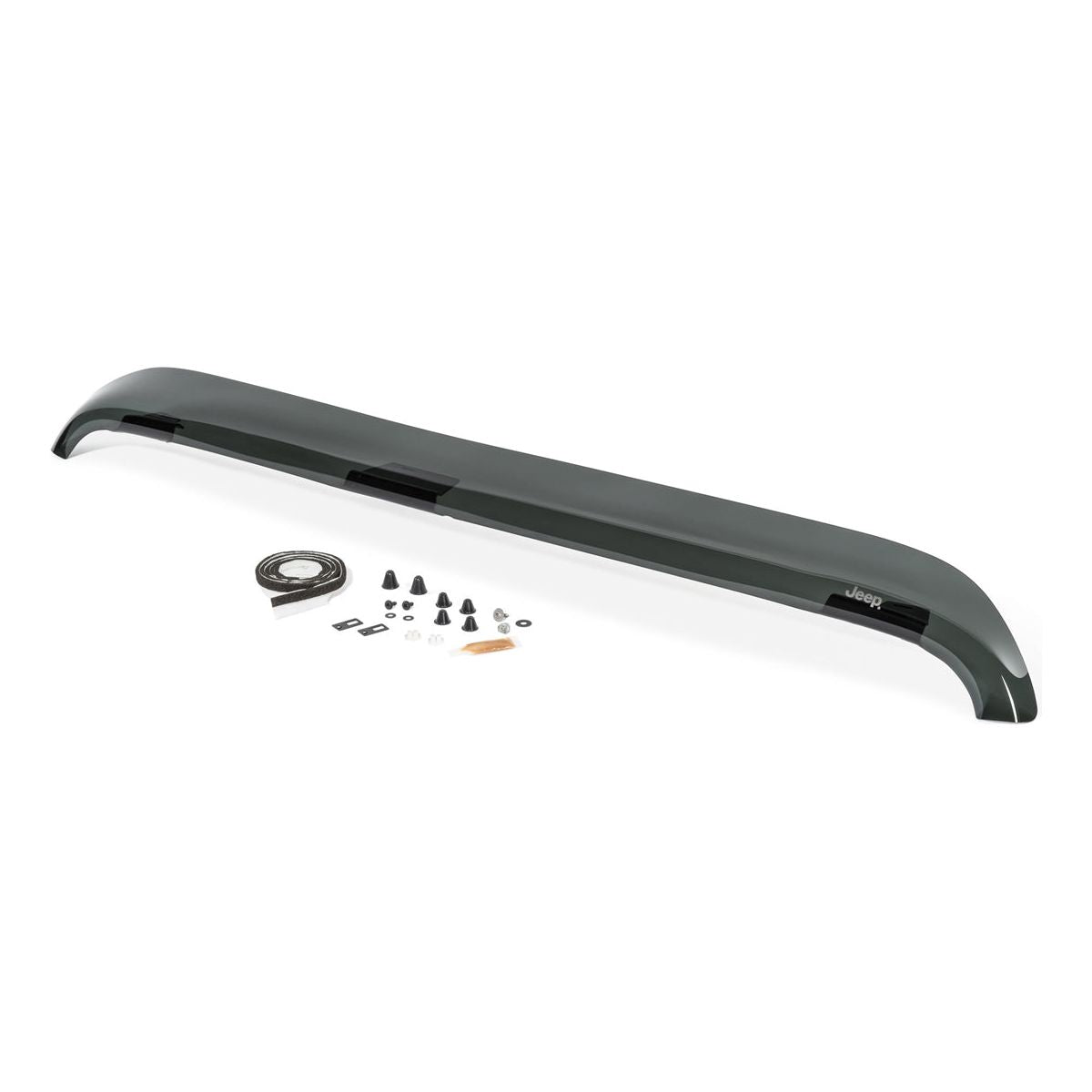 Mopar Front Air Deflector (Smoked)  for 2018-C Jeep Wrangler JL and Gladiator JT 82215367AB