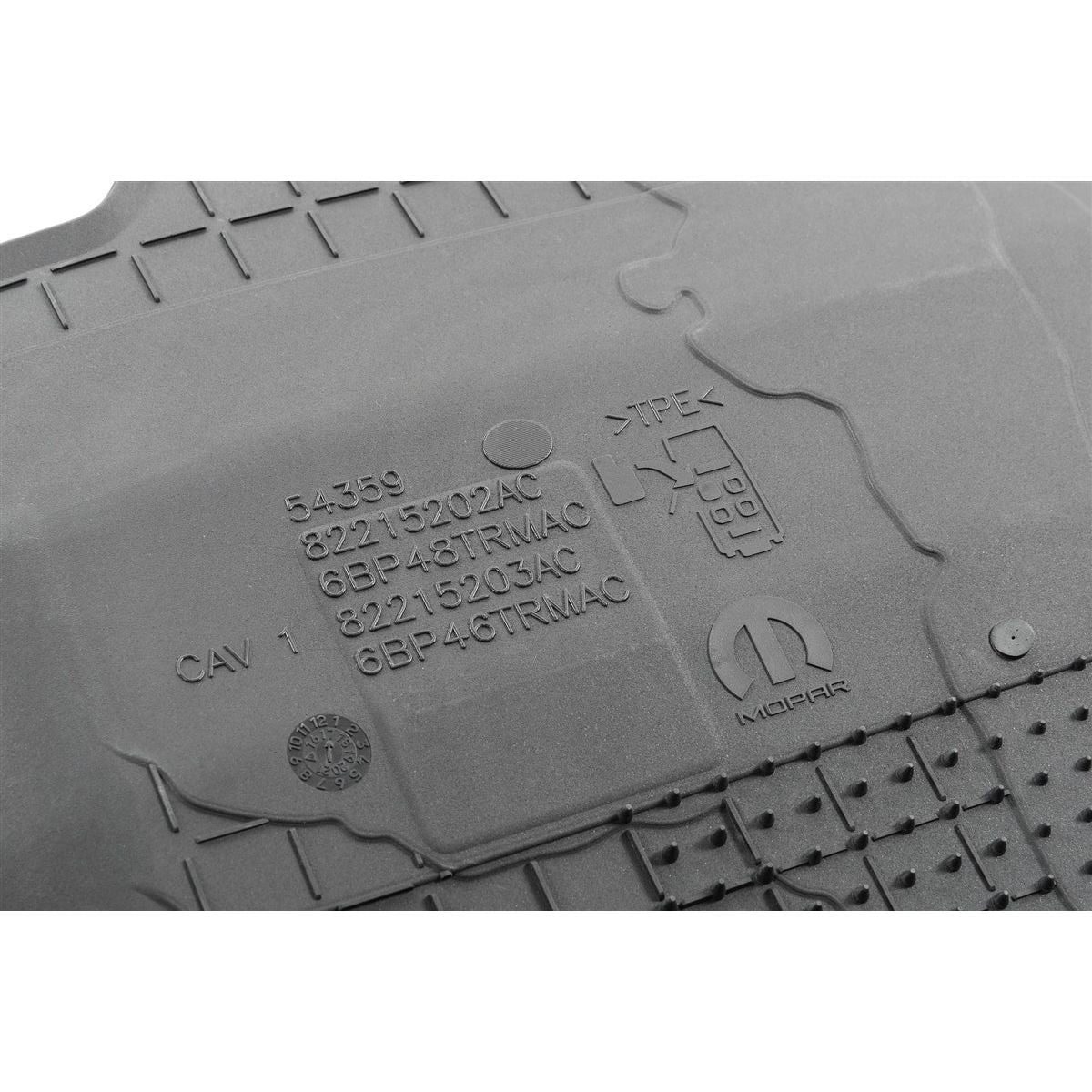 Mopar All-Weather Front & Rear Floor Liner Set (Red logo) for 2018-C Jeep Wrangler JLU 4 Door Models 82216623AA