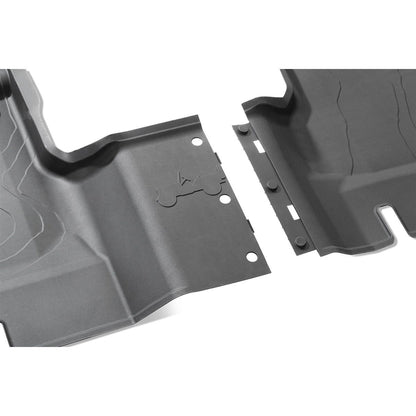 Mopar All-Weather Front & Rear Floor Liner Set (Red logo) for 2018-C Jeep Wrangler JLU 4 Door Models 82216623AA