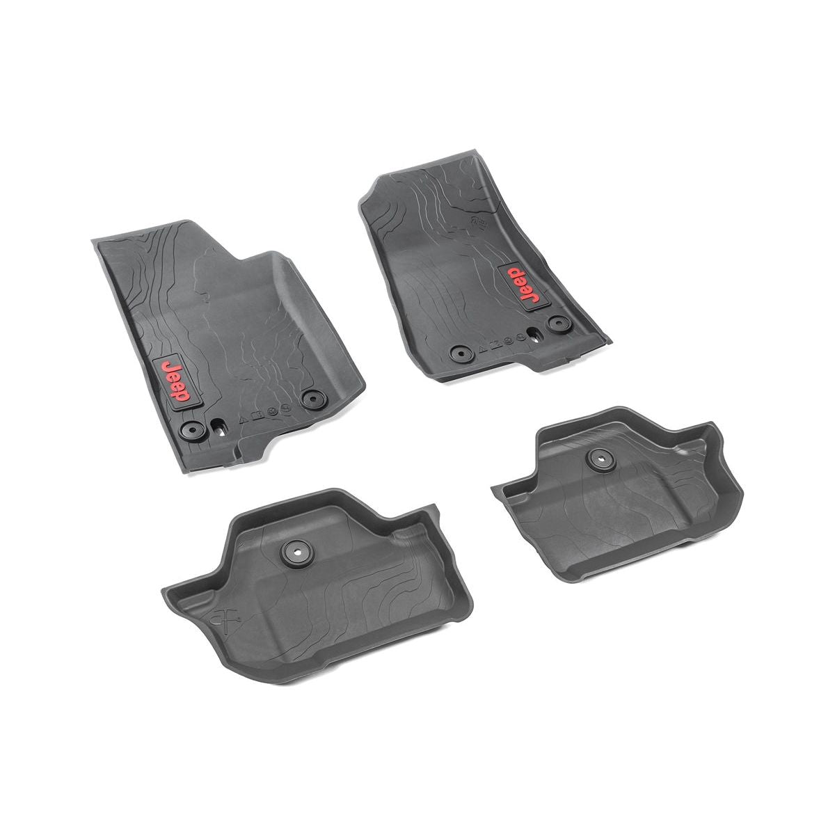 MOPAR 82216625AB All-Weather Front & Rear Floor Liner for JL 2 Door