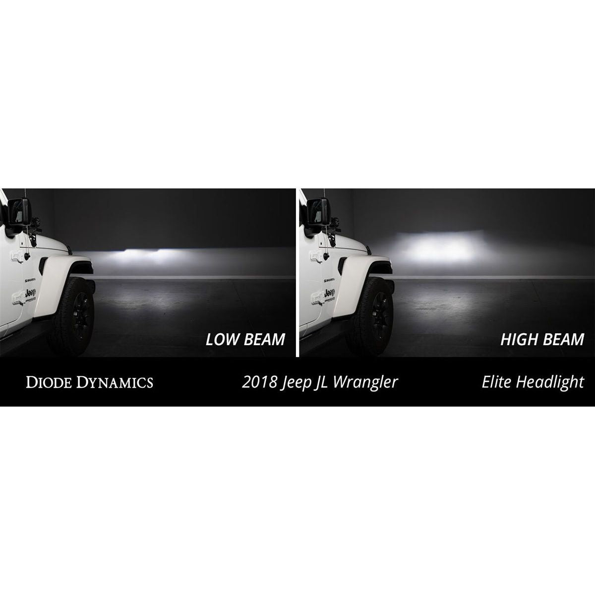 Diode Dynamics Elite Max LED Headlights for 2018-C Jeep JL Wrangler DD5165
