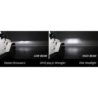 Diode Dynamics Elite Max LED Headlights for 2018-C Jeep JL Wrangler DD5165
