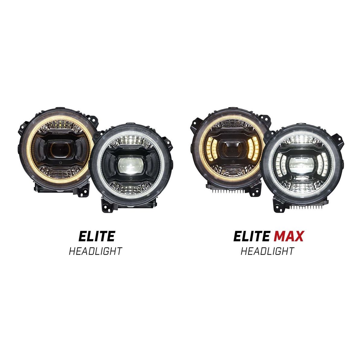 Diode Dynamics Elite Max LED Headlights for 2018-C Jeep JL Wrangler DD5165
