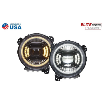 Diode Dynamics Elite LED Headlights for 2018-C Jeep JL Wrangler DD5166