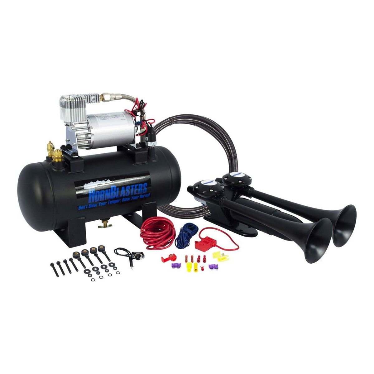 HORNBLASTERS HK-D2K-127H Super Echo 127H Air Horn Kit