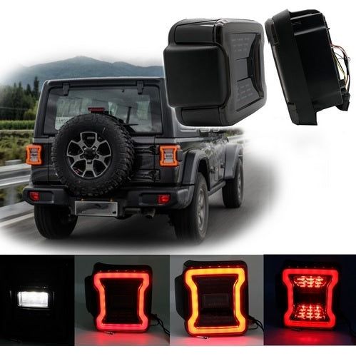 NVE Off Road LED Blackout Series Tail Lights for 18-C Jeep Wrangler JL-JLU JL-TL21