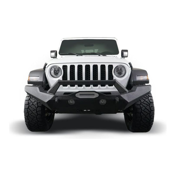 TrailFX 2018–2023 Full Width Front Bumper with Skid Plate and Winch Mount For Jeep Wrangler JL/Gladiator (JL07T)