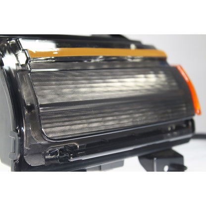Quake LED Smoked LED Fender Light w- Sequential Turn Signals & Side Marker Light for Jeep Wrangler JL-Gladiator JT QTE1023