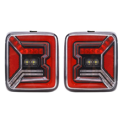 Quake LED Tech LED Tail Lights for 18-C Jeep Wrangler JL QTE347