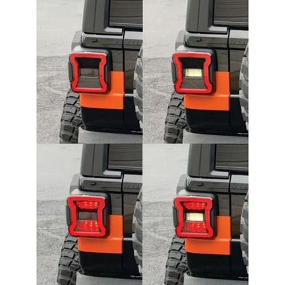 Quake LED Blackout LED Replacement Tail Lights for 2018-C Jeep Wrangler JL QTE558