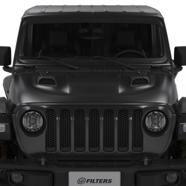 S&B Filters | Air Hood Scoops For Jeep Wrangler Rubicon / Gladiator (Scoops ONLY) | AS-1015