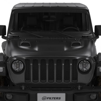 S&B Filters | Air Hood Scoops For Jeep Wrangler Rubicon / Gladiator (Scoops ONLY) | AS-1015