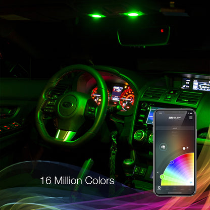 XKGlow LED Dome Light Bulb Kit with XKchrome Smartphone App Controlled XK-BULB-PANEL