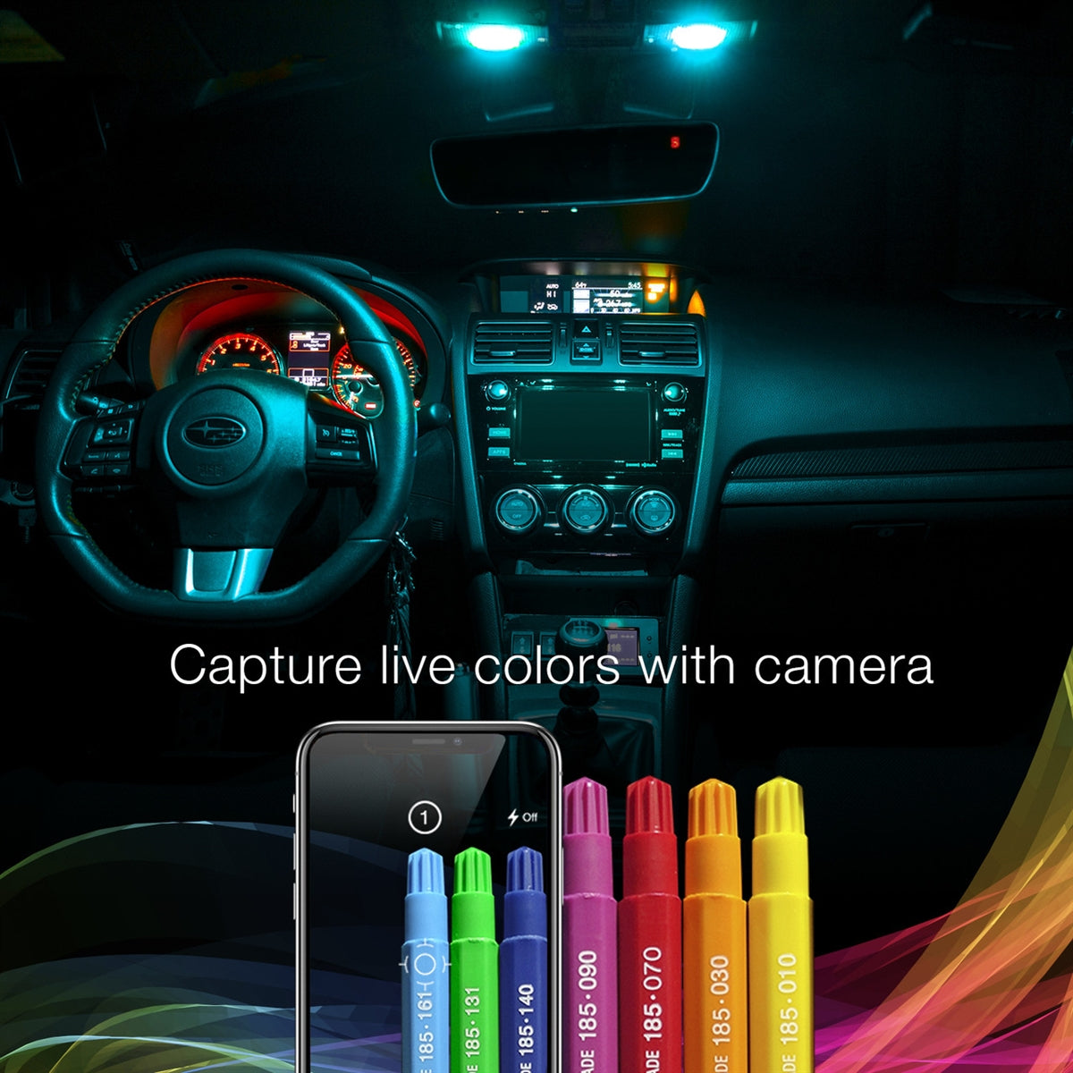 XKGlow LED Dome Light Bulb Kit with XKchrome Smartphone App Controlled XK-BULB-PANEL