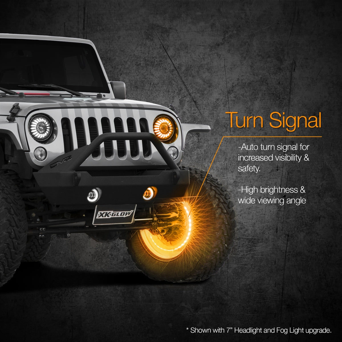 XKGlow LED Wheel Ring Lights, 15-18in - Adjustable For 4 Wheels XK-WHEEL-KIT-AD