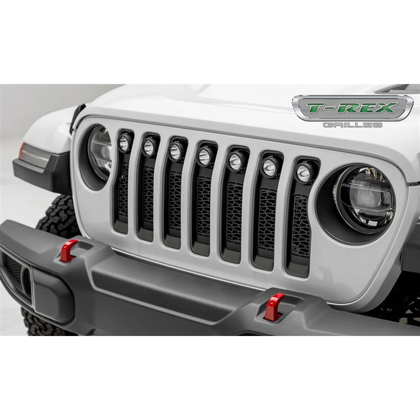 ZRoadZ Main Grille with (7) 2" LED Round Lights for 2018-C JL & Gladiator JT Z314931