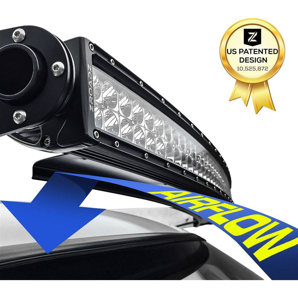 ZRoadZ Noise Cancelling Wind Diffuser for 52" Curved Double Row LED Light Bar Z330052C