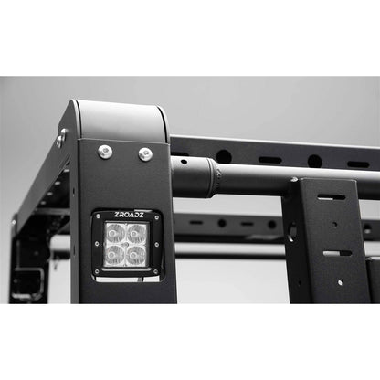 ZRoadZ Overland Access Rack With Side Gates, Incl. (4) 3 Inch ZROADZ LED Pod Lights Z834101