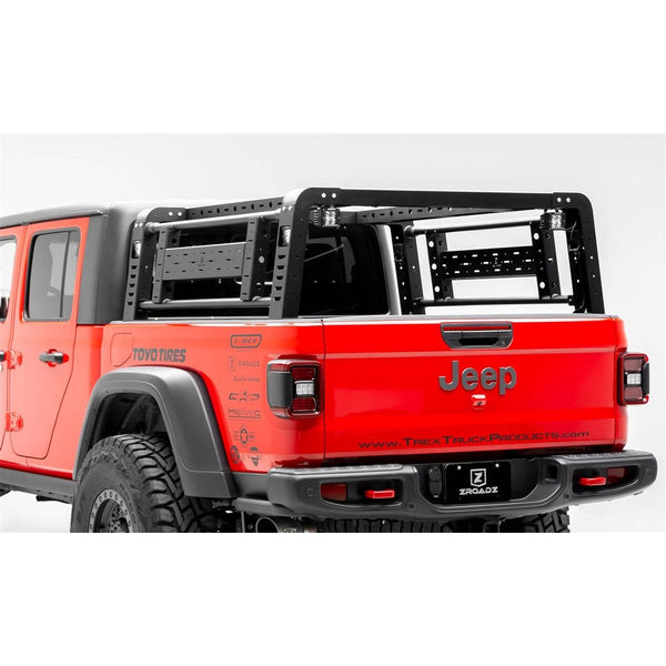 ZRoadZ Overland Access Rack With Side Gates, Incl. (4) 3 Inch ZROADZ LED Pod Lights Z834101