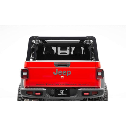 ZRoadZ Overland Access Rack With Side Gates, Incl. (4) 3 Inch ZROADZ LED Pod Lights Z834101