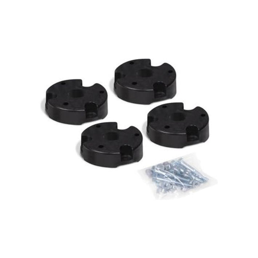 ZONE OFFROAD | 2 Inch Lift Kit for 2021 Ford Bronco ZONF1220 black strut assembly spacers with installation hardware.