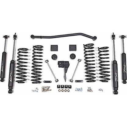 ZONE OFFROAD | 07-15 Jeep Wrangler JK 4 Door 4 Inch Coil Spring Lift Kit With Nitro Shocks Zone Offroad | ZONJ15N components and parts arrangement